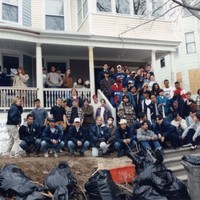 Cheshire Academy on clean up day